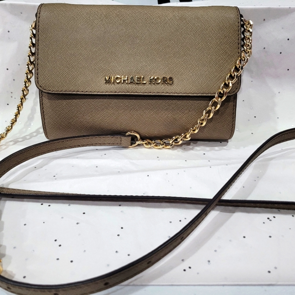 Michael Kors cross body bag, Tan